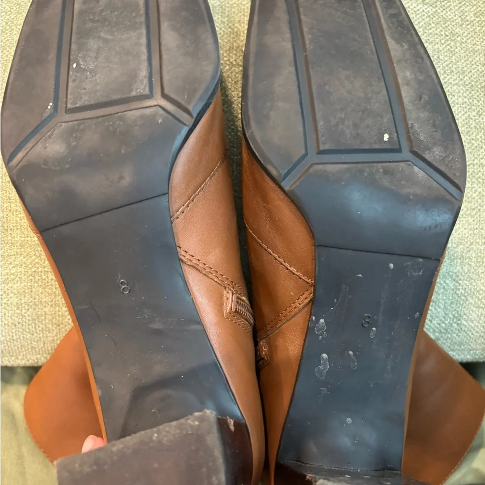 Brown Leather Women's Boots - Picture 7 of 8